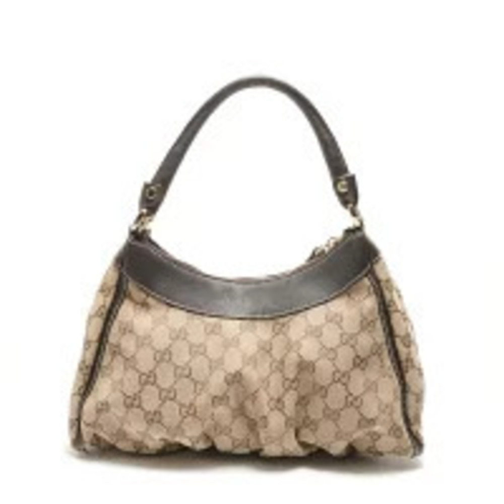 Gucci Beige Abbey Shoulder GG Hobo One Canvas Hobo Bag